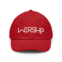 Load image into Gallery viewer, Worship Cross Hat — Embroidered Dad Hat