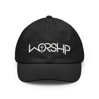 Load image into Gallery viewer, Worship Cross Hat — Embroidered Dad Hat