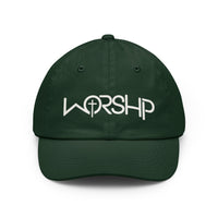 Load image into Gallery viewer, Worship Cross Hat — Embroidered Dad Hat