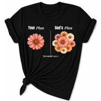 Load image into Gallery viewer, Your Plan. God's Plan Floral T-Shirt - Unisex