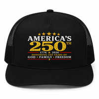 Load image into Gallery viewer, America's 250th Anniversary Trucker Hat - God • Family • Freedom Cap