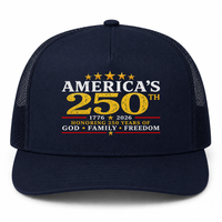 Load image into Gallery viewer, America's 250th Anniversary Trucker Hat - God • Family • Freedom Cap