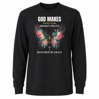 Load image into Gallery viewer, God Makes Beauty From Broken Pieces Unisex Longsleeve T-Shirt
