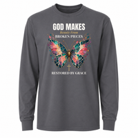 Load image into Gallery viewer, God Makes Beauty From Broken Pieces Unisex Longsleeve T-Shirt