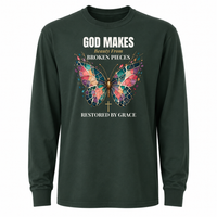 Load image into Gallery viewer, God Makes Beauty From Broken Pieces Unisex Longsleeve T-Shirt