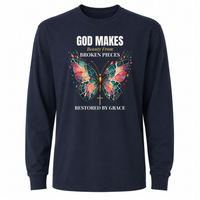 Load image into Gallery viewer, God Makes Beauty From Broken Pieces Unisex Longsleeve T-Shirt