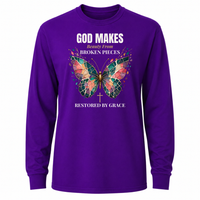 Load image into Gallery viewer, God Makes Beauty From Broken Pieces Unisex Longsleeve T-Shirt