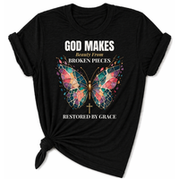 Load image into Gallery viewer, Restored By Grace Butterfly T-Shirt
