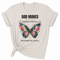 Load image into Gallery viewer, Restored By Grace Butterfly T-Shirt
