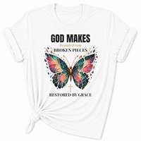 Load image into Gallery viewer, Restored By Grace Butterfly T-Shirt