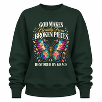 Load image into Gallery viewer, Beauty From Broken Pieces – Restored by Grace - Crewneck Sweatshirt