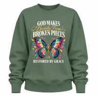 Load image into Gallery viewer, Beauty From Broken Pieces – Restored by Grace - Crewneck Sweatshirt