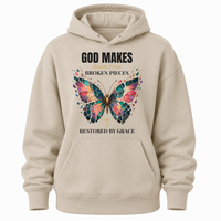 Load image into Gallery viewer, God Makes Beauty From Broken Pieces Hoodie