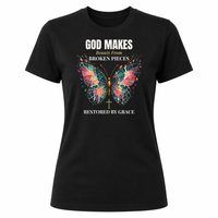Load image into Gallery viewer, God Makes Beauty From Broken Pieces T-Shirt - Women's Fit