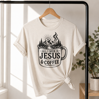 Load image into Gallery viewer, All I Need is Jesus &amp; Coffee T-Shirt - Unisex
