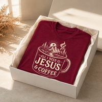 Load image into Gallery viewer, All I Need is Jesus &amp; Coffee T-Shirt - Unisex