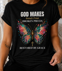 Load image into Gallery viewer, God Makes Beauty From Broken Pieces T-Shirt
