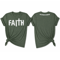 Load image into Gallery viewer, Faith T-Shirt with Front &amp; Back Design