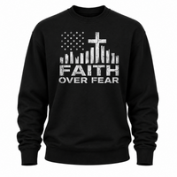 Load image into Gallery viewer, Faith Over Fear Crewneck Sweatshirt - Men's