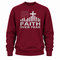 Load image into Gallery viewer, Faith Over Fear Crewneck Sweatshirt - Men's
