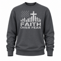 Load image into Gallery viewer, Faith Over Fear Crewneck Sweatshirt - Men's