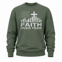 Load image into Gallery viewer, Faith Over Fear Crewneck Sweatshirt - Men's