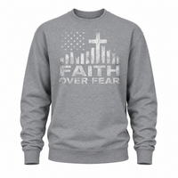 Load image into Gallery viewer, Faith Over Fear Crewneck Sweatshirt - Men's