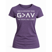 Load image into Gallery viewer, God is Greater Than Highs and Lows T-Shirt