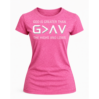 Load image into Gallery viewer, God is Greater Than Highs and Lows T-Shirt