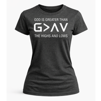 Load image into Gallery viewer, God is Greater Than Highs and Lows T-Shirt