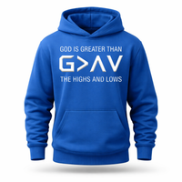 Load image into Gallery viewer, God is Greater Than The Highs and Lows Hoodie