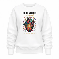 Load image into Gallery viewer, He Restores My Soul Crewneck Sweatshirt