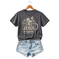 Load image into Gallery viewer, All I Need is Jesus &amp; Coffee T-Shirt - Unisex
