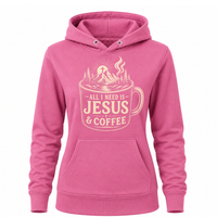 Load image into Gallery viewer, All I Need is Jesus &amp; Coffee Hoodie - Women's