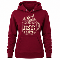 Load image into Gallery viewer, All I Need is Jesus &amp; Coffee Hoodie - Women's