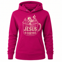 Load image into Gallery viewer, All I Need is Jesus &amp; Coffee Hoodie - Women's