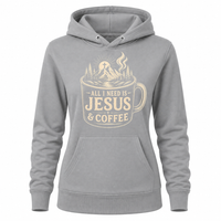 Load image into Gallery viewer, All I Need is Jesus &amp; Coffee Hoodie - Women's