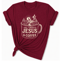 Load image into Gallery viewer, All I Need is Jesus &amp; Coffee T-Shirt - Unisex