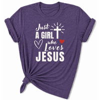 Load image into Gallery viewer, Just a Girl Who Loves Jesus T-Shirt - Unisex