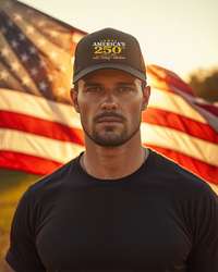 Load image into Gallery viewer, America's 250th Anniversary Trucker Hat - God • Family • Freedom Cap