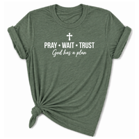 Load image into Gallery viewer, Pray-Wait-Trust  T-Shirt