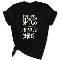 Load image into Gallery viewer, Pumpkin Spice &amp; Jesus Christ T-Shirt - Unisex
