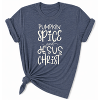 Load image into Gallery viewer, Pumpkin Spice &amp; Jesus Christ T-Shirt - Unisex