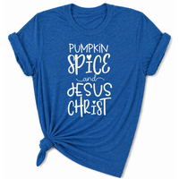 Load image into Gallery viewer, Pumpkin Spice &amp; Jesus Christ T-Shirt - Unisex