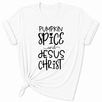 Load image into Gallery viewer, Pumpkin Spice &amp; Jesus Christ T-Shirt - Unisex