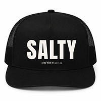 Load image into Gallery viewer, SALTY Trucker Hat – Matthew 5:13-14 Premium 5-Panel Snapback Cap