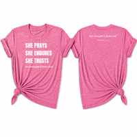 Load image into Gallery viewer, Her Strength is from God T-Shirt