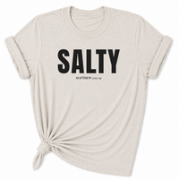 Load image into Gallery viewer, Salt of the Earth Christian T-Shirt in Ice Gray Faith Plus 3