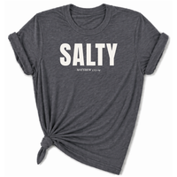 Load image into Gallery viewer, Salt of the Earth Christian T-Shirt in Dark Heather | Faith Plus 3