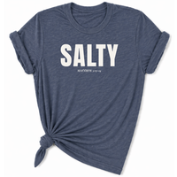 Load image into Gallery viewer, Salt of the Earth Christian T-Shirt in Heather Navy | Faith Plus 3